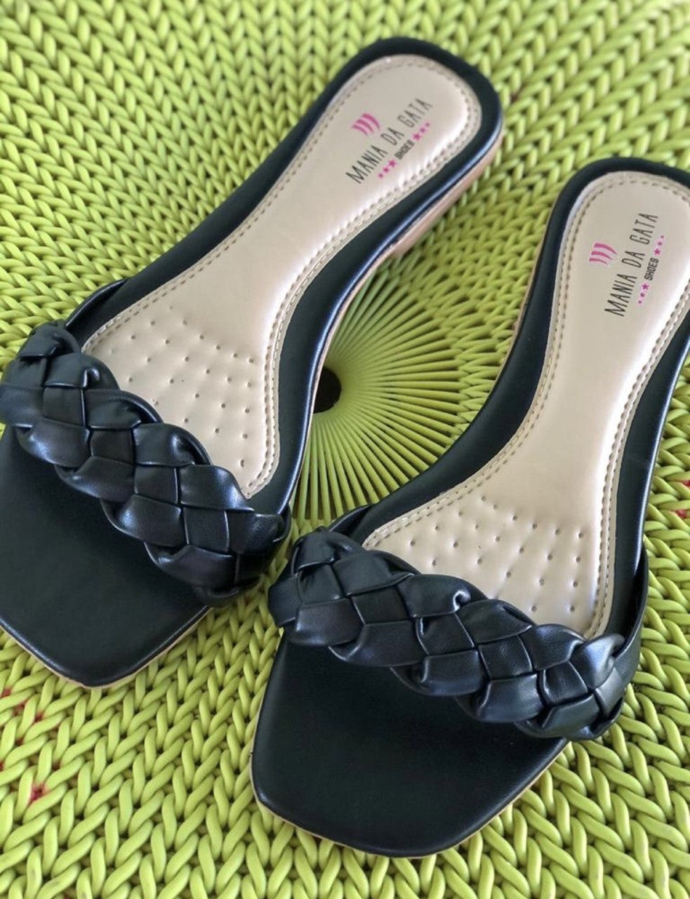 Mia Braided Flat Sandals