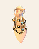 Open Valentine's flat shoes