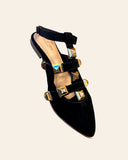 Open Valentine's flat shoes