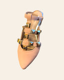 Open Valentine's flat shoes