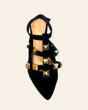 Open Valentine's flat shoes